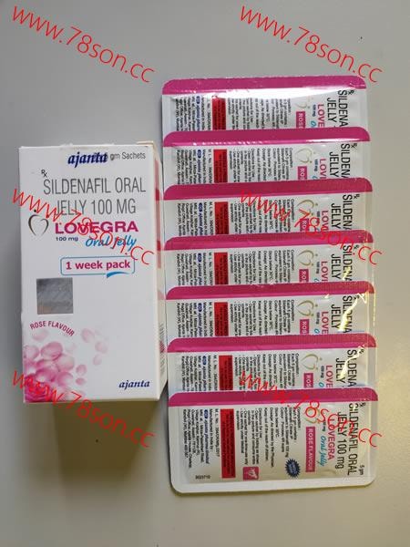 女用威而鋼 Lovegra果凍 女性助情 1盒7小包 玫瑰口味 - 2